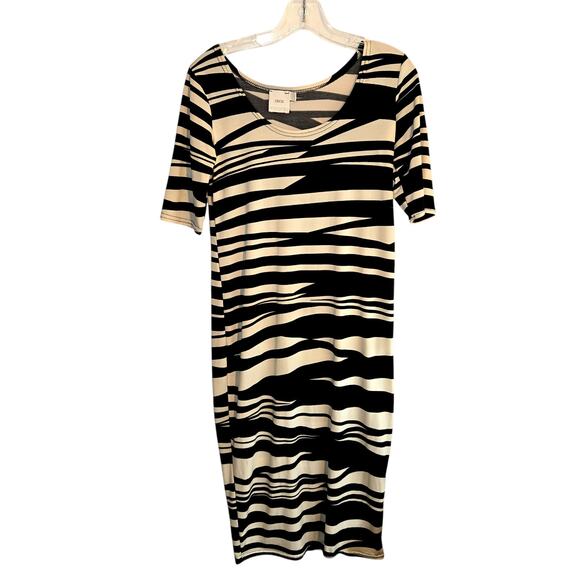 ASOS Maternity 8 Zebra Print Women's Short Sleeve Dress Miss Size Medium M - Picture 2 of 6